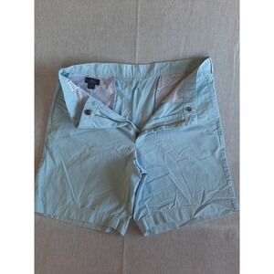 Brooks Brothers 346 Men Stripes Lined Powder Blue Cotton Chino Shorts Size W38